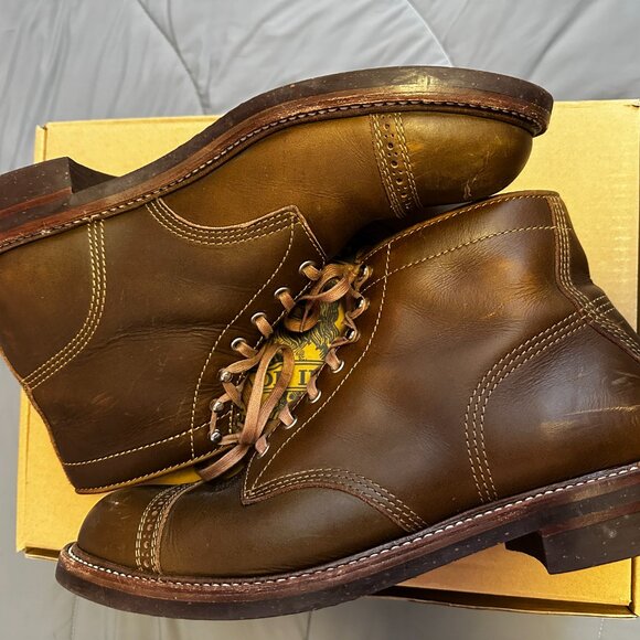 John Lofgren COMBAT BOOTS / HORWEEN LEATHER CXL DARK OLIVE - Picture 5 of 8